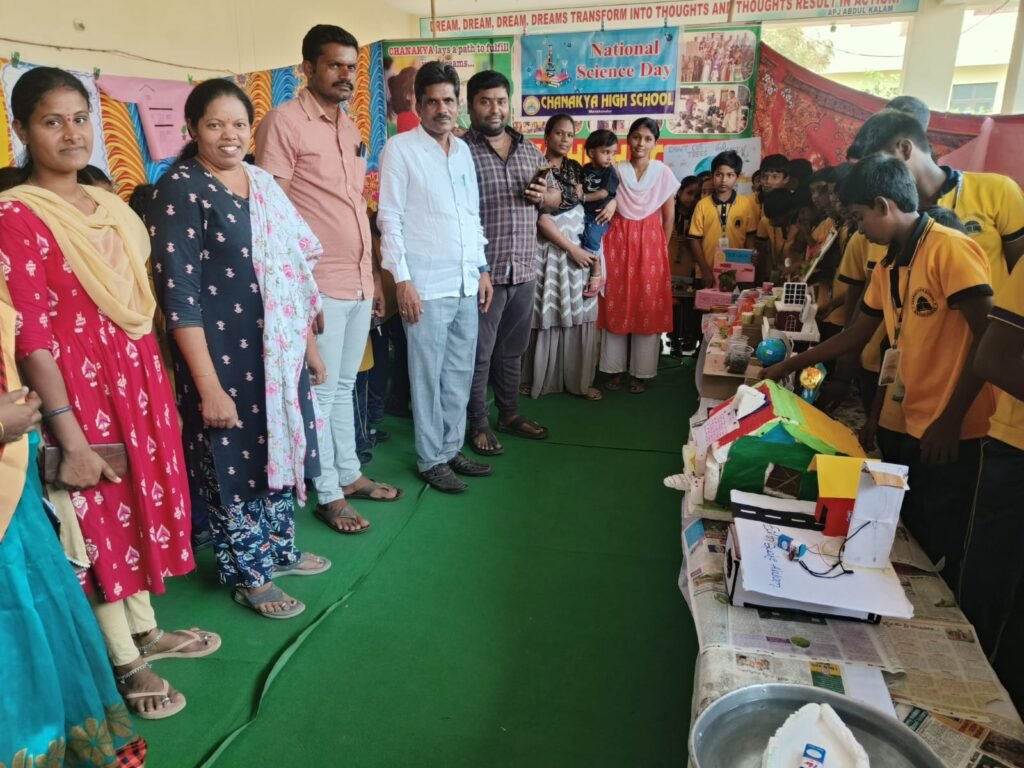 చాణక్య హై స్కూల్లో ఘనంగా జాతీయ సైన్స్ దినోత్సవ వేడుకలు