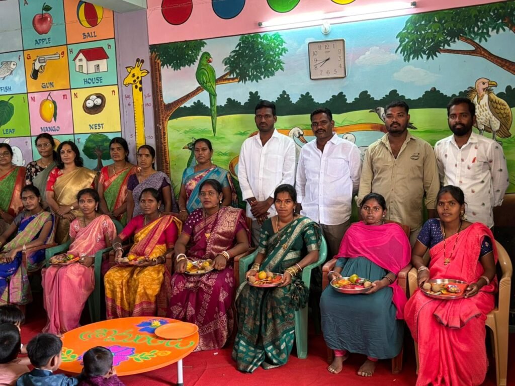 పాములపర్తి విద్యానగర్ అంగన్వాడీ 1కేంద్రంలో అన్నప్రాసన, శ్రీమంతాలు కార్యక్రమం..