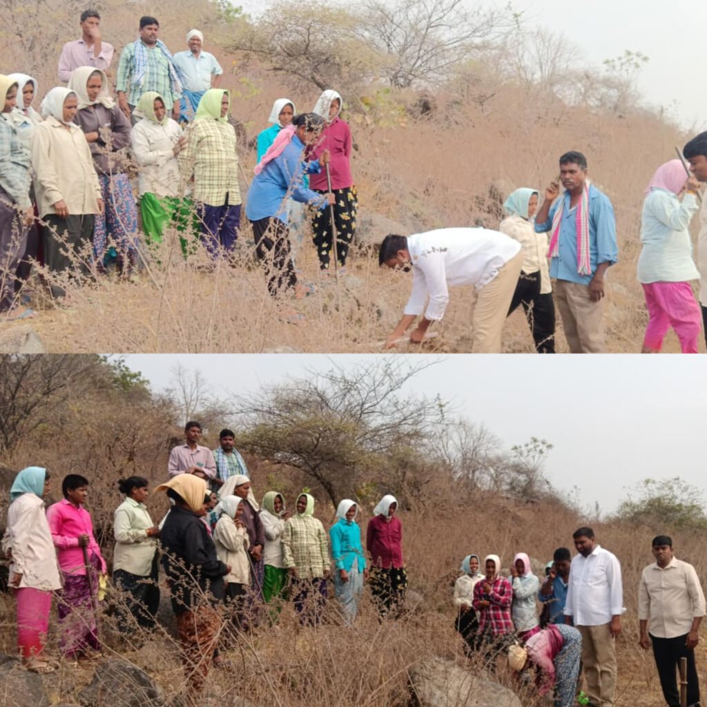 ఉపాధి హామీ పనులు ప్రారంభించిన గ్రామ సర్పంచ్ భాస్కర్