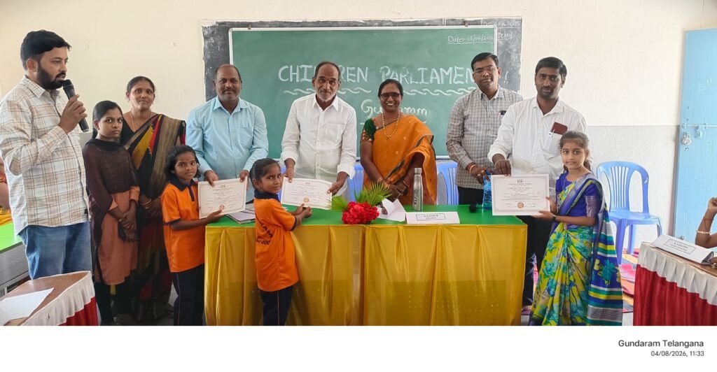 గుండారం పాఠశాలలో మాక్ పార్లమెంట్ నిర్వహణ
