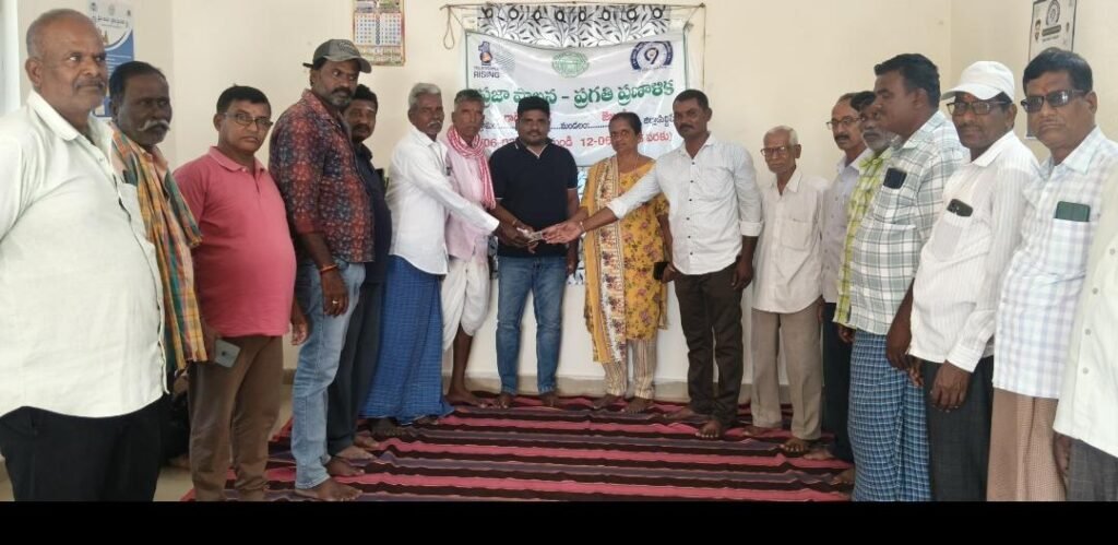 గాగిల్లాపూర్ లో పోచమ్మ తల్లి ఆలయానికి ముదిరాజ్ సంఘం రూ.50,000 విరాళం