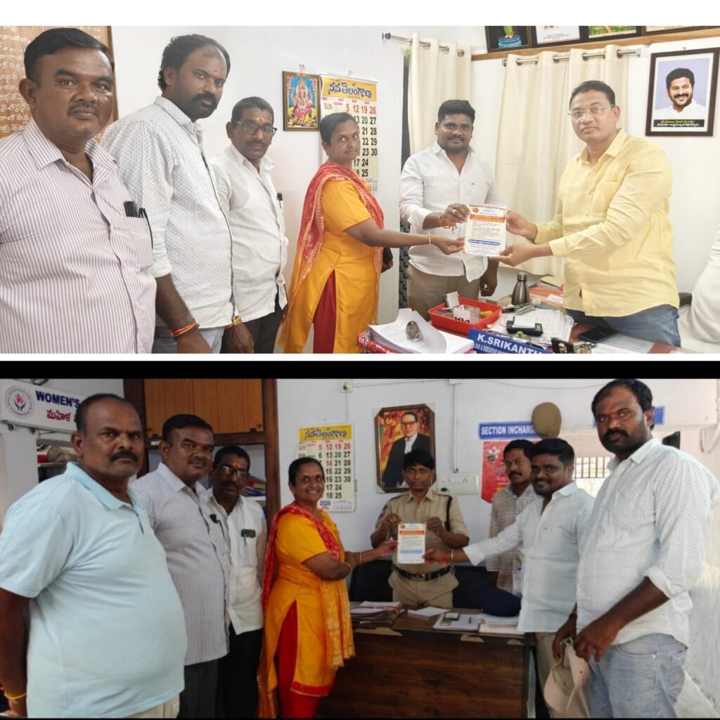 గాగిల్లపూర్‌లో పోచమ్మ తల్లి పునఃప్రతిష్ఠ మహోత్సవాలకు ఆహ్వాన పత్రికల అందజేత