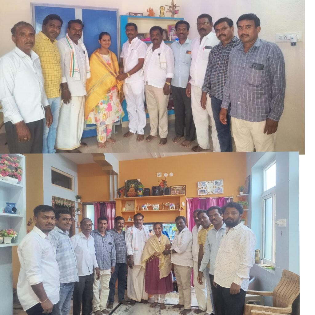 పదవ తరగతిలో అగ్రశ్రేణిగా నిలిచిన విద్యార్థినులను ఘనంగా సన్మానించిన   బ్లాక్ కాంగ్రెస్ అధ్యక్షులు ఒగ్గు దామోదర్