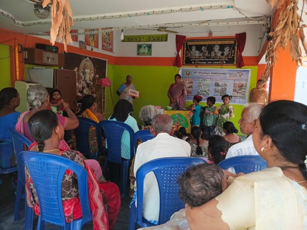 అంగన్వాడీల్లో ఆటల ద్వారా పిల్లల వికాసం.  చందర్లపాడు గ్రామంలో 8వ పోషణ పక్వాడా ప్రోగ్రాం,,