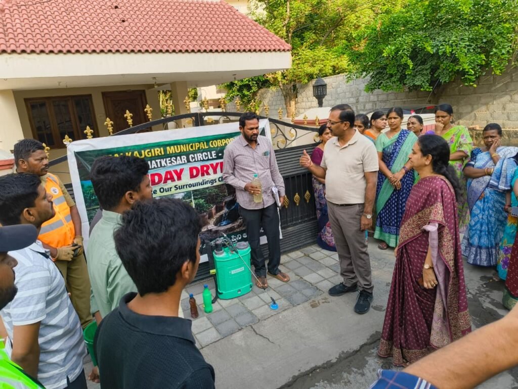 దోమల నియంత్రణపై కట్టుదిట్ట చర్యలు… ఫీల్డ్ ఇన్స్పెక్షన్‌లో కమిషనర్ ఆదేశాలు