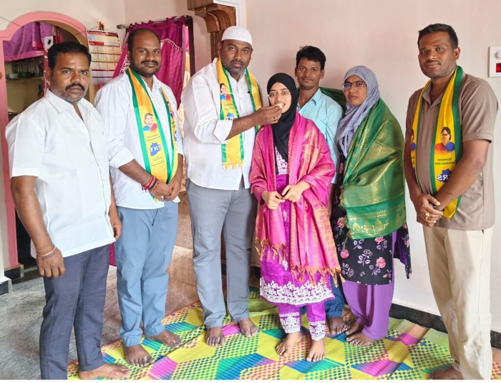 అమీనా ప్రతిభకు తెలంగాణ రక్షణ సేన అభినందనలు – ముస్లిం మహిళలు ఉన్నత చదువుల్లో రాణించాలి తెలంగాణ రక్షణ సేన ముస్లిం మైనార్టీ రాష్ట్ర నాయకులు ఎండి ముస్తఫా