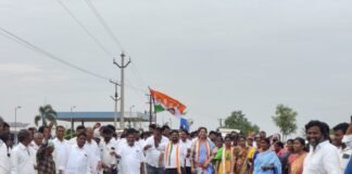 జడ్చర్ల సీఎం సభకు కేశంపేట నుంచి భారీగా తరలిన కాంగ్రెస్ శ్రేణులు