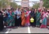 కెసిఆర్ నగర్ లో కాళీ బిందెలతో మహిళల నిరసన