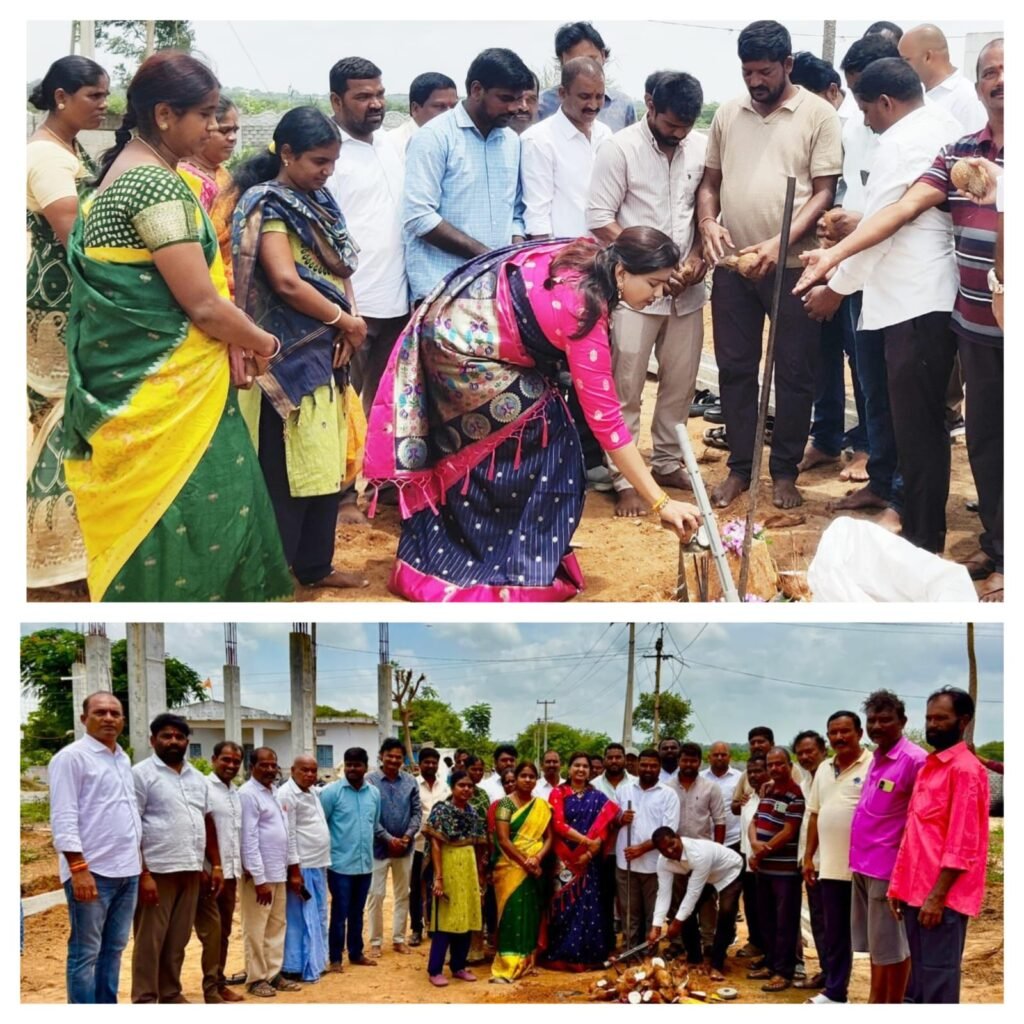 సీసీ రోడ్డు నిర్మాణ పనులు ప్రారంభించిన మాజీ జెడ్పిటిసి విశాల్ రెడ్డి