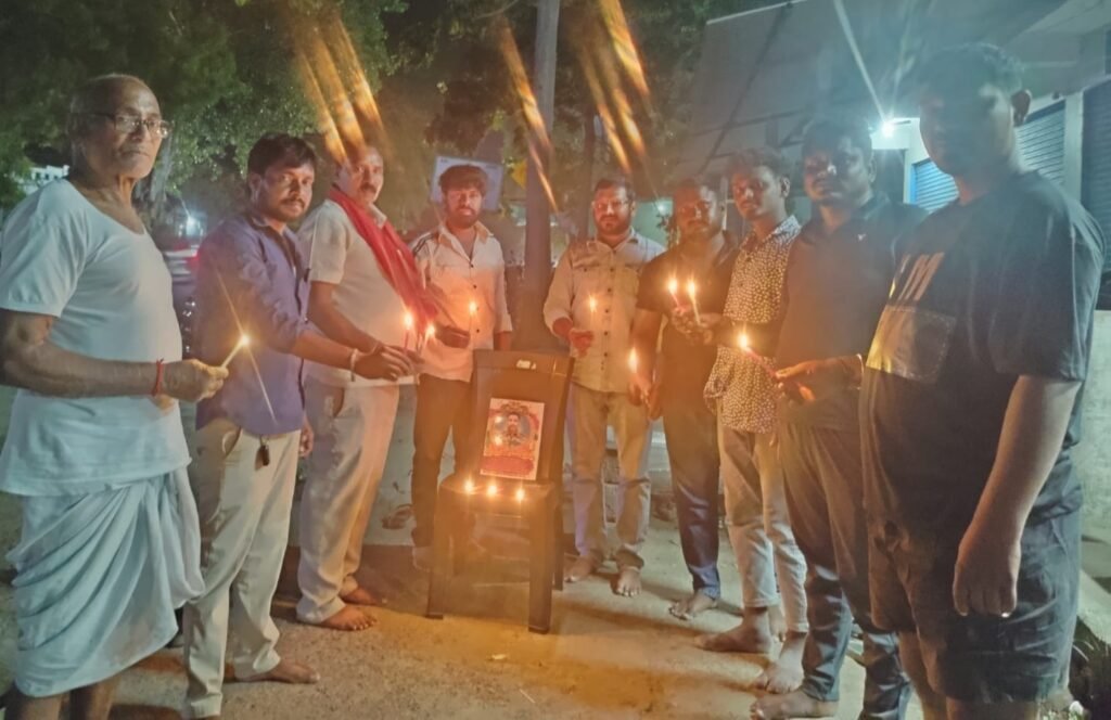 అంబారిపేట లో కల్నల్ సంతోష్ బాబుకు ఘన నివాళి