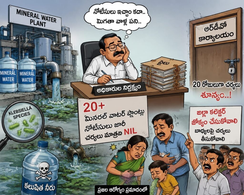 అధికారుల నిర్లక్ష్యం..20 మినరల్ వాటర్ ప్లాంట్లకు నోటీసులు..చర్యలు మాత్రం నిల్..!!