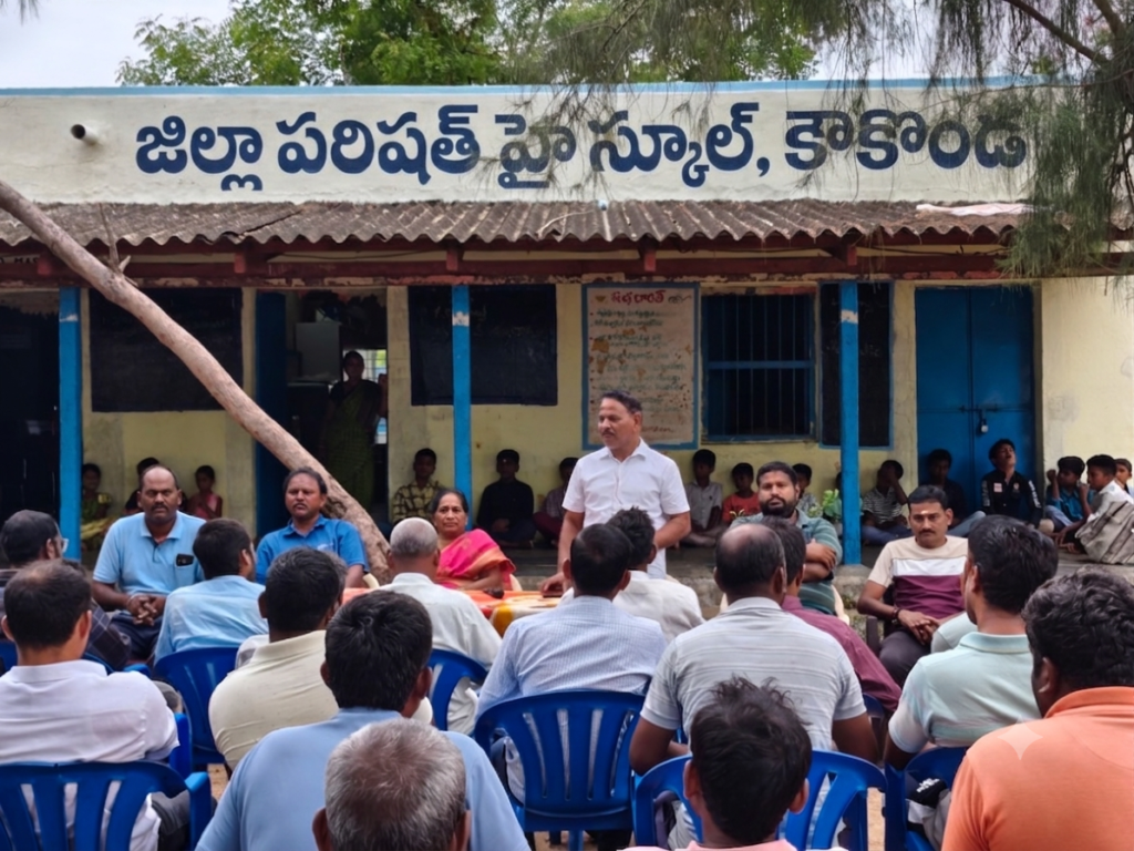 కౌకొండలో ప్రభుత్వ పాఠశాల అభివృద్ధికి అవగాహన సమావేశం