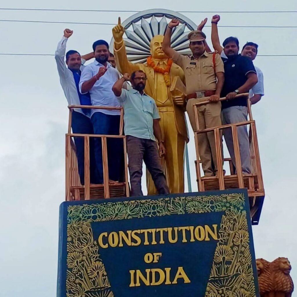 ధర్మపురిలో ఘనంగా అంబేద్కర్ స్మరణ: పాల్గొన్న ఎస్ఐ మహేష్