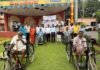 వికలాంగులకు ట్రై సైకిళ్లు పంపిణీ