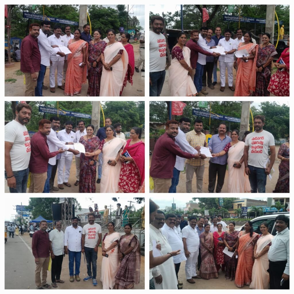 షాద్‌నగర్ చౌరస్తా రోడ్డు విస్తరణకు వినతిపత్రం అందజేసిన జాతీయ బీసీ సేన నాయకులు