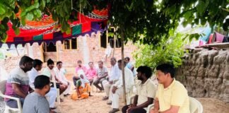మృతుడి కుటుంబాన్ని పరామర్శించిన బ్లాక్ కాంగ్రెస్ అధ్యక్షులు ఒగ్గు దామోదర్