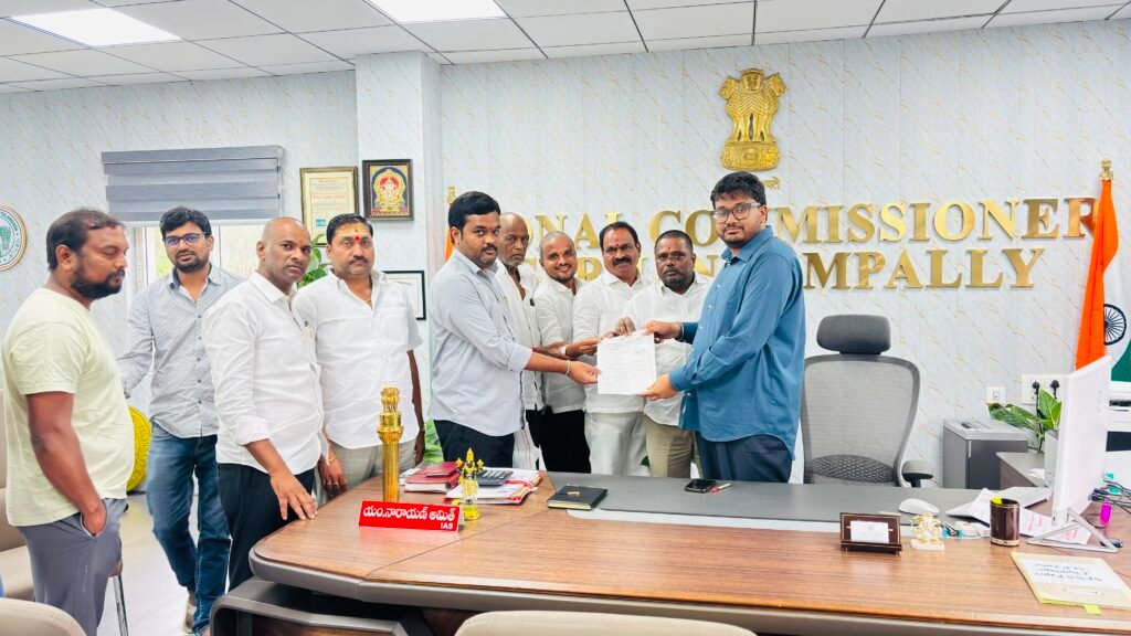 అమీన్పూర్ అభివృద్ధి పనులపై జోనల్ కమిషనర్‌కు కాంగ్రెస్ నేతల వినతి