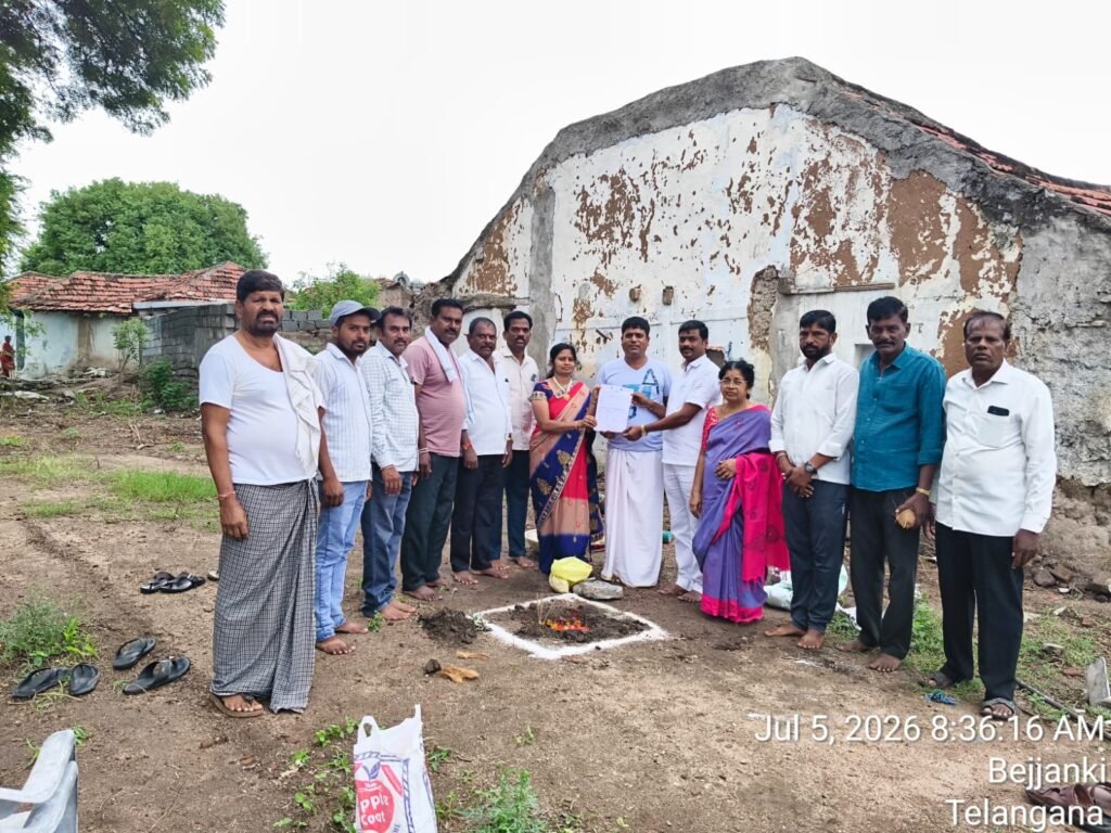 అర్హులందరికీ ఇందిరమ్మ ఇళ్లు అందిస్తాం-బ్లాక్ కాంగ్రెస్ అధ్యక్షులు ఒగ్గు దామోదర్