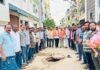 డ్రైనేజీ మరమ్మతు పనులను ప్రారంభించిన పట్టణ కాంగ్రెస్ అధ్యక్షుడు శశిధర్ రెడ్డి