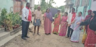పోరుమామిళ్ల 14వ వార్డు సిమెంట్ రోడ్డు ను వెంటనే వేయాలి ..సిపిఎం డిమాండ్