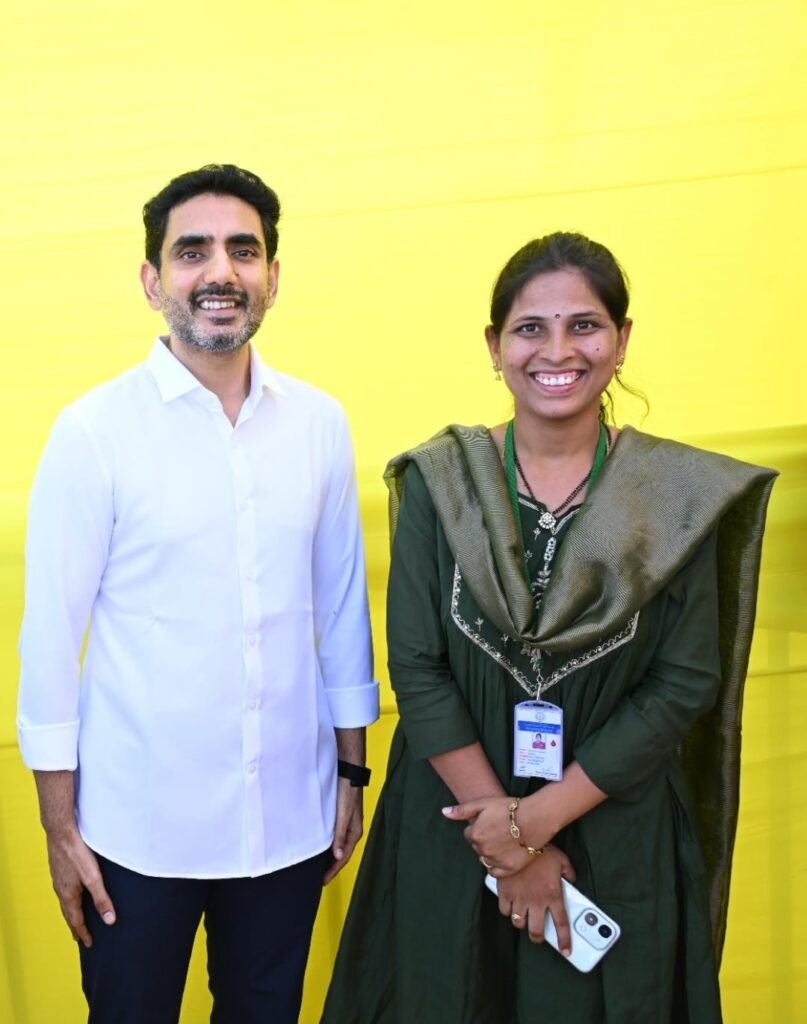 మంత్రి నారా లోకేష్‌ను మర్యాదపూర్వకంగా కలిసిన బద్వేల్ మార్కెట్ యార్డ్ చైర్‌పర్సన్ నారిశెట్టి సుప్రజ*