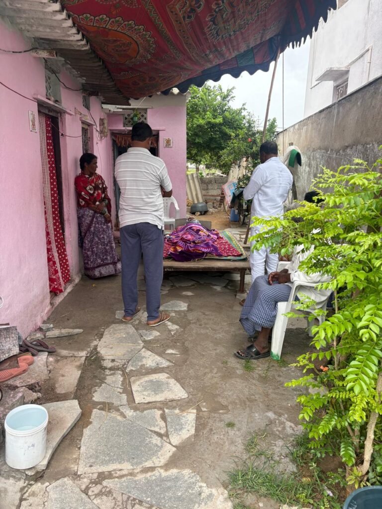 బాధిత కుటుంబానికి అండగా ఉంటాం  శాపురం నరసింహారెడ్డి