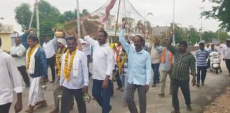 పెర్కిట్లో గ్రామదేవతలకు ఘనంగా గంగాజలాభిషేకం