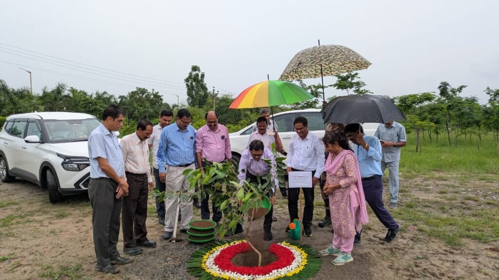 సింగరేణి థర్మల్ విద్యుత్ కేంద్రంలో మెగా ప్లాంటేషన్