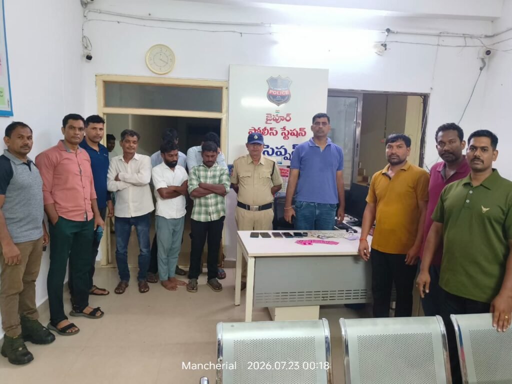 జైపూర్ పరిధిలో పేకాట స్థావరంపై టాస్క్ ఫోర్స్ దాడి