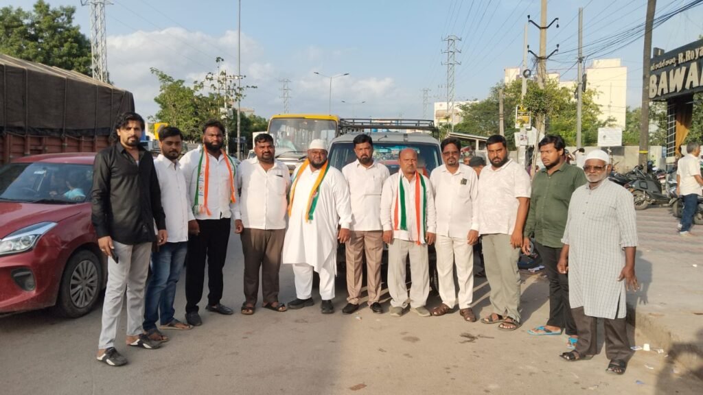 నెక్లెస్ రోడ్ క్యాండిల్ ర్యాలీలో పాల్గొన్న  ఘట్కేసర్ కాంగ్రెస్ పార్టీ మైనార్టీ నాయకులు