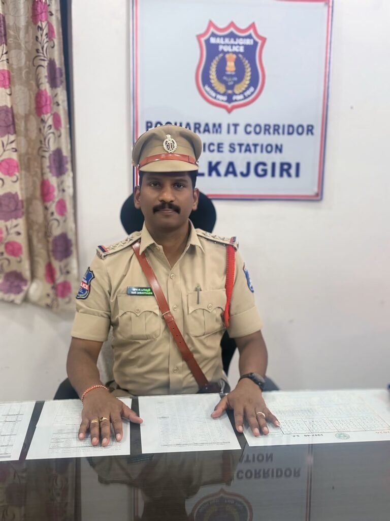 పోచారం పోలీస్ స్టేషన్ సీఐగా జి. జగన్నాథ్ బాధ్యతల స్వీకారం….    శాంతిభద్రతల పరిరక్షణ, నేరాల నియంత్రణ, ప్రజలకు మెరుగైన పోలీసింగ్‌కు ప్రాధాన్యం
