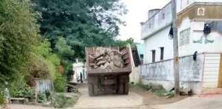 నిబంధనలు తుంగలో తొక్కి భూమి అభివృద్ధి అట..?