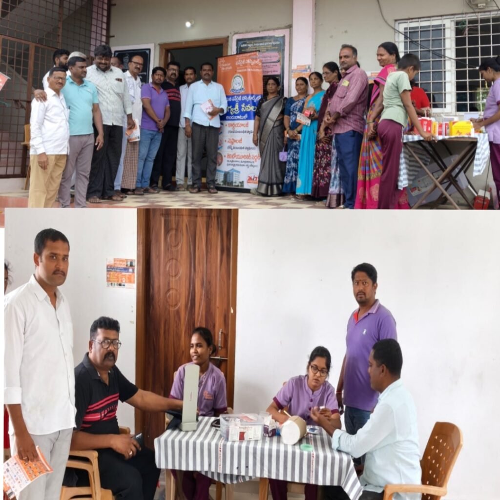 చీలాపూర్  లో ఉచిత వైద్య శిబిరం -250 మందికి ఆరోగ్య పరీక్షలు, ఉచిత మందుల పంపిణీ బెజ్జంకి, జూలై 6 (ప్రజావాణి): సిద్దిపేట జిల్లా బెజ్జంకి మండలం చిలాపూర్ గ్రామంలో భాస్కరచారి స్వచ్ఛంద సేవా సంస్థ ఆధ్వర్యంలో, సన్‌రైజ్ హాస్పిటల్ కరీంనగర్ వారి సౌజన్యంతో సోమవారం ఉచిత వైద్య శిబిరం నిర్వహించారు. ఈ శిబిరాన్ని గ్రామ సర్పంచ్ శానగొండ స్వరూప భాస్కరచారి ప్రారంభించారు. ఈ సందర్భంగా సర్పంచ్ మాట్లాడుతూ గ్రామ ప్రజల ఆరోగ్యమే తన బాధ్యతగా భావించి ఉచిత వైద్య శిబిరాలను నిర్వహిస్తున్నట్లు తెలిపారు. వయసుతో సంబంధం లేకుండా ఇటీవల కాలంలో పలువురు ఆకస్మికంగా అనారోగ్యానికి గురై ఆసుపత్రుల్లో చేరడం, మరణాలు సంభవించడం ఆందోళన కలిగిస్తోందని అన్నారు. ప్రజల ఆరోగ్య పరిస్థితిని ముందుగానే తెలుసుకుని అవసరమైన చికిత్స అందించాలనే ఉద్దేశంతో ఈ శిబిరాన్ని ఏర్పాటు చేసినట్లు పేర్కొన్నారు. తాను సర్పంచ్‌గా ఎన్నికైన తర్వాత స్వర్గీయ భాస్కరచారి వర్ధంతి సందర్భంగా సురభి హాస్పిటల్, సిద్దిపేట వారి సహకారంతో ఉచిత
