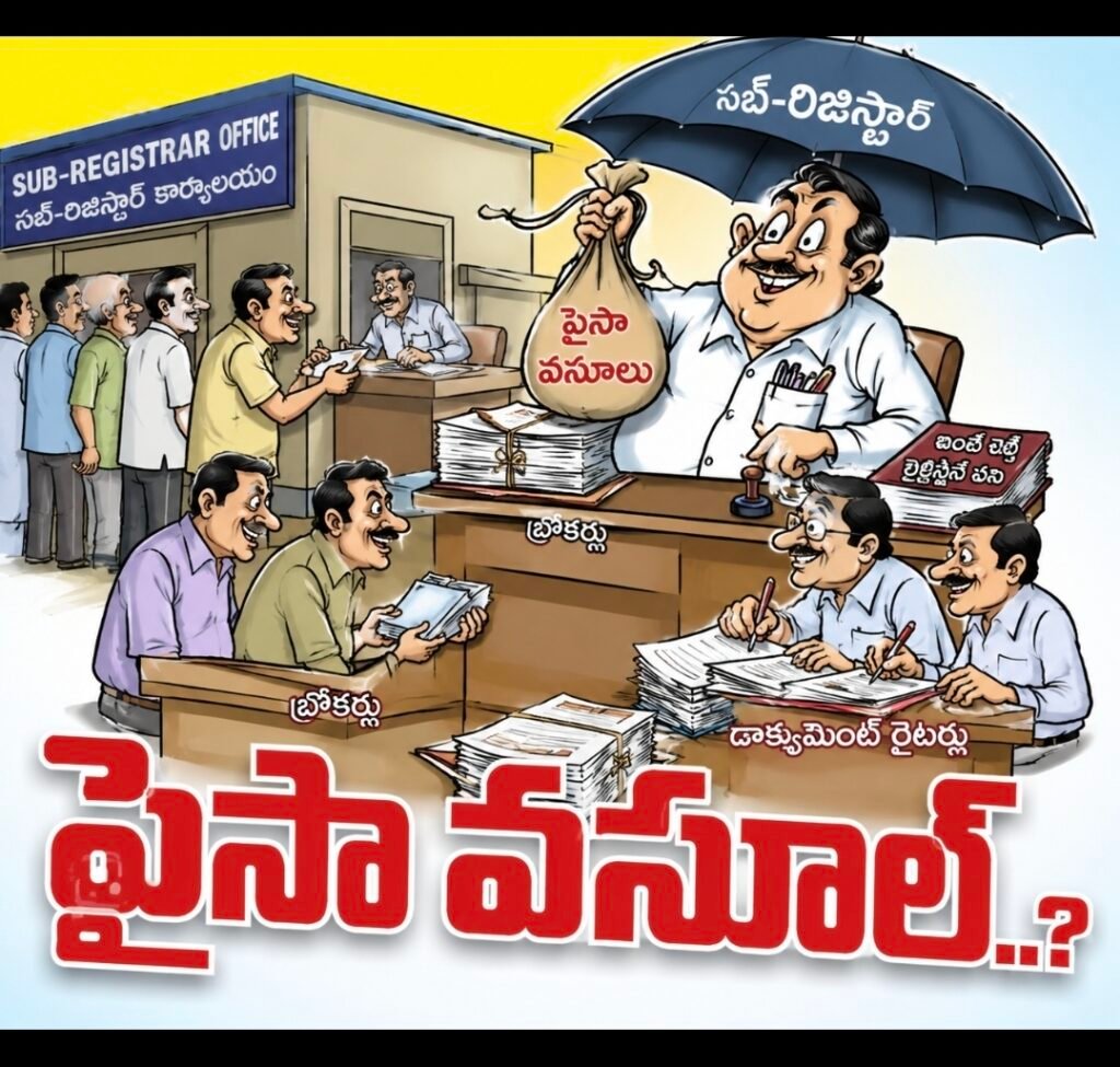 నారపల్లి సబ్ రిజిస్ట్రార్ కార్యాలయంలో బ్రోకర్ల దందా..?