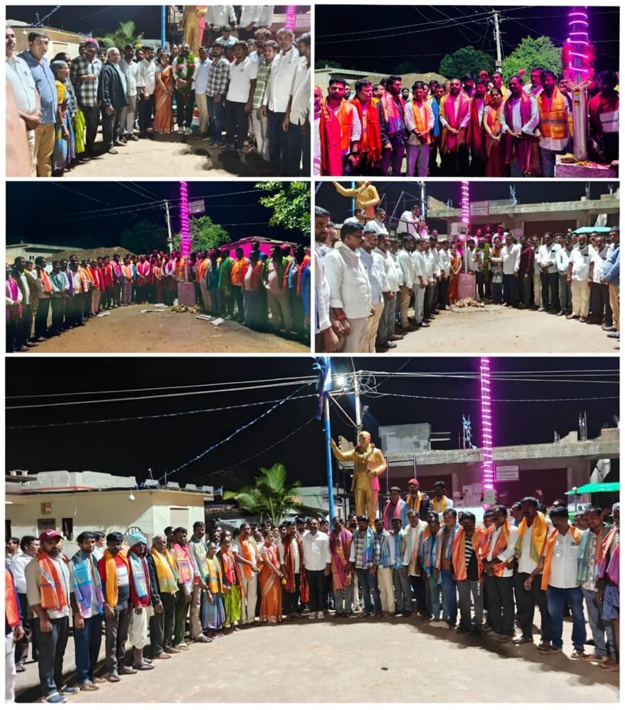పెద్ద ఎల్కిచర్ల గ్రామంలో హైమాస్ట్ లైట్లను ప్రారంభించిన ఎమ్మెల్సీ నవీన్ రెడ్డి