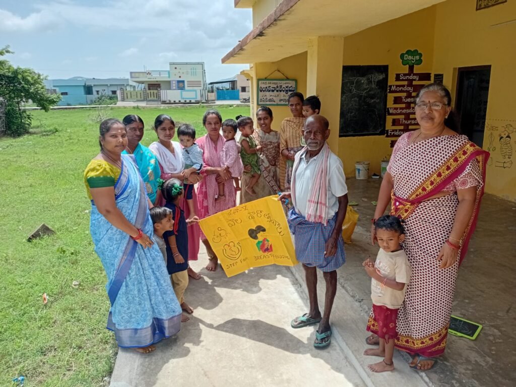 పుట్టిన గంటలోపు ముర్రుపాలు తప్పనిసరి గోవిందరావుపేట పస్రా రాంపురం లో తల్లిపాల వారోత్సవాలు