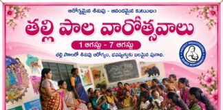 ప్రాజెక్ట్ నగర్, మెట్లగూడెం అంగన్వాడీలలో తల్లిపాల వారోత్సవాలు