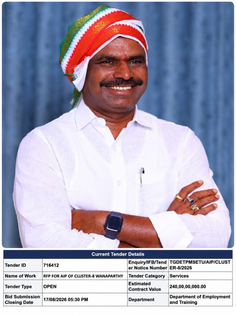 ఎమ్మెల్యే మెగారెడ్డి కృషితో రూ.241 కోట్లతో వనపర్తి ఐటీఐ హబ్ అభివృద్ధికి శ్రీకారం