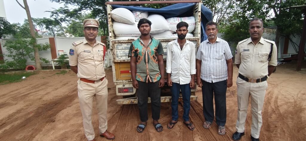 ఘట్‌కేసర్‌లో అక్రమంగా తరలిస్తున్న 38 క్వింటాళ్ల రేషన్ బియ్యం స్వాధీనం..ముగ్గురు అరెస్ట్‌.. మరో ముగ్గురి కోసం పోలీసుల గాలింపు