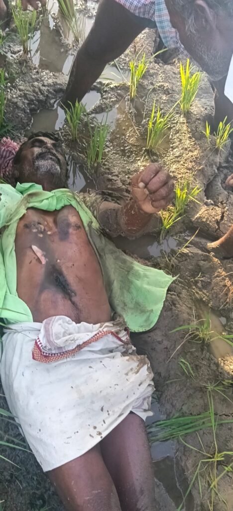 విద్యుదాఘాతంతో వ్యక్తి మృతి