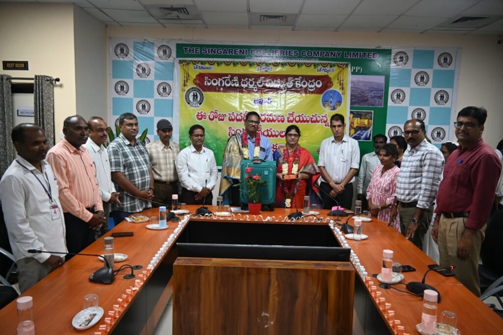 సింగరేణి ఎస్టీపీపీ జీఎం నరసింహారావు ఘన సన్మానం