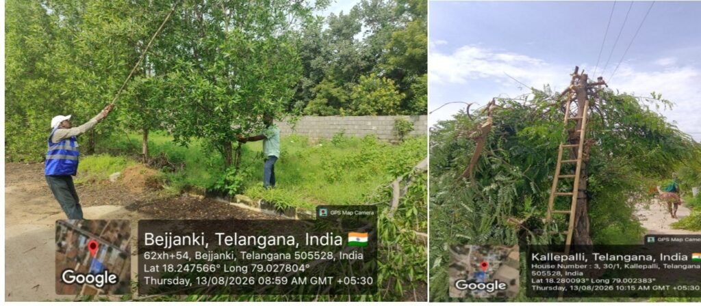 * విద్యుత్ లైన్లకు అడ్డుగా ఉన్న చెట్ల తొలగింపు* విద్యుత్ సరఫరాలో అంతరాయాలు తగ్గించేందుకు చర్యలు -విద్యుత్ శాఖ ఏఈ మహేష్