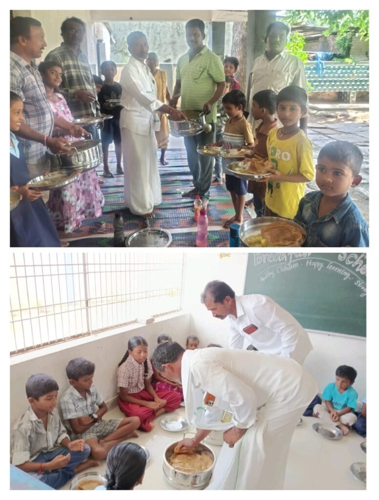 ధర్మారావుపేట, శ్రీరాములపల్లె పాఠశాలలో అల్పాహార కార్యక్రమం ప్రారంభం