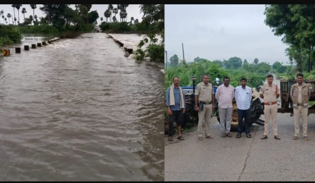 భారీ వర్షంతో పాలేరు వాగు ప్రవాహ ఉధృతి