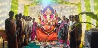 శ్రీ గణేష్ యూత్ ఆధ్వర్యంలో గణనాథుని విగ్రహ ప్రతిష్ట