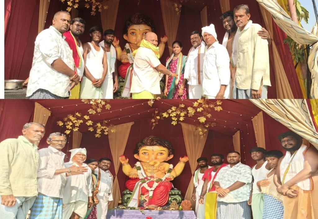 బాల గణపతి మండపంలో సర్పంచ్ ప్రత్యేక పూజలు
