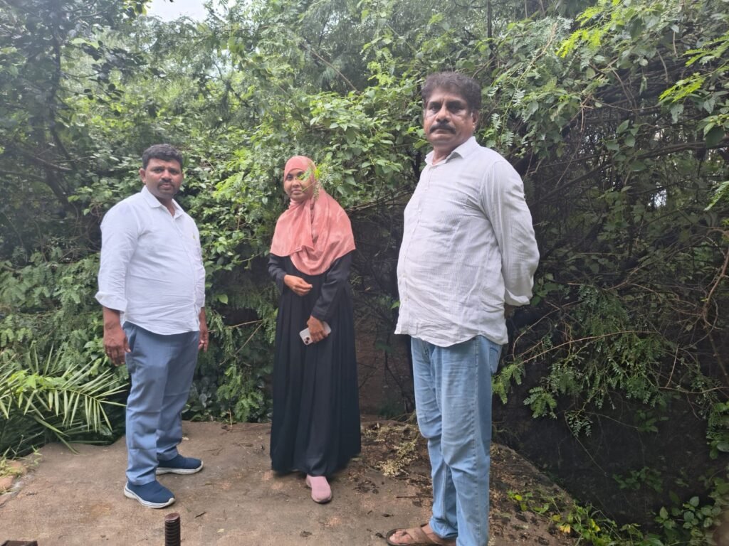 కూటిగల్ నల్ల చెరువును సందర్శించిన ఇరిగేషన్ డి ఈ శ్యామ్,