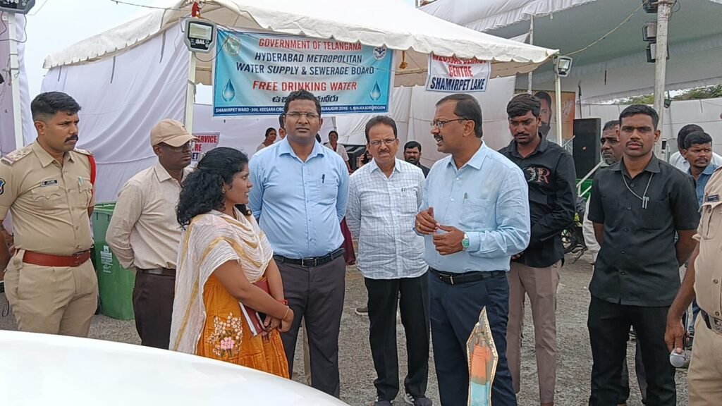*శామీర్‌పేట్ చెరువు వద్ద వినాయక నిమజ్జన ఏర్పాట్ల పరిశీలన*