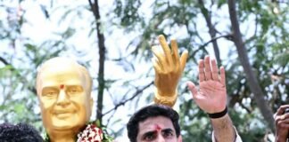రాప్తాడులో విద్య, ఐటీ శాఖల మంత్రి నారా లోకేష్ కు జన నీరాజనం