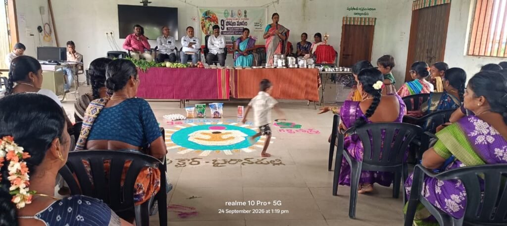 దూలిమిట్ట రైతు వేదికలో ఘనంగా పోషణ మాసం వేడుకలు